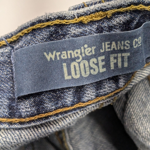 Wrangler Boys Denim Jeans Loose Fit Sz 10 Reg Baggy B-3 - Picture 6 of 13